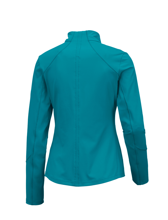 Shirts & Co.: e.s. Funktions Sweatjacke solid, Damen + ozean 1