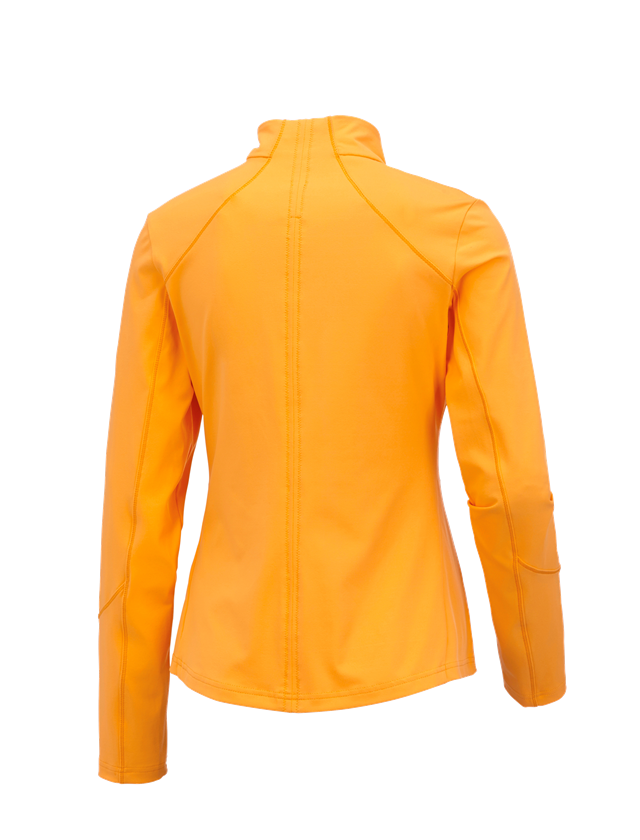 Vestes de travail: e.s. Veste sweat fonctionnel solid, femmes + orange clair 1