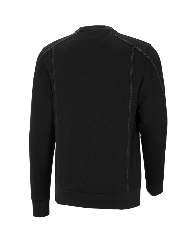 Shirts & Co.: Sweatshirt cotton slub e.s.roughtough + schwarz 3