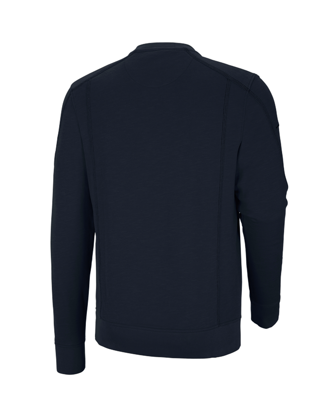 Thèmes: Sweatshirt cotton slub e.s.roughtough + bleu nuit 2