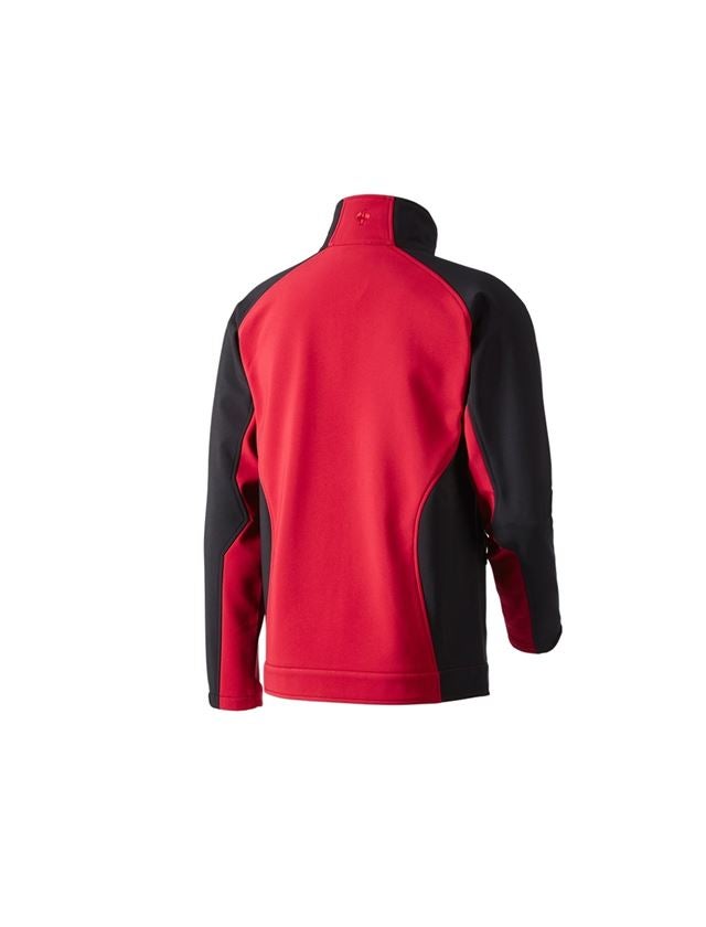 Vestes de travail: Veste Softshell dryplexx® softlight + rouge/noir 2