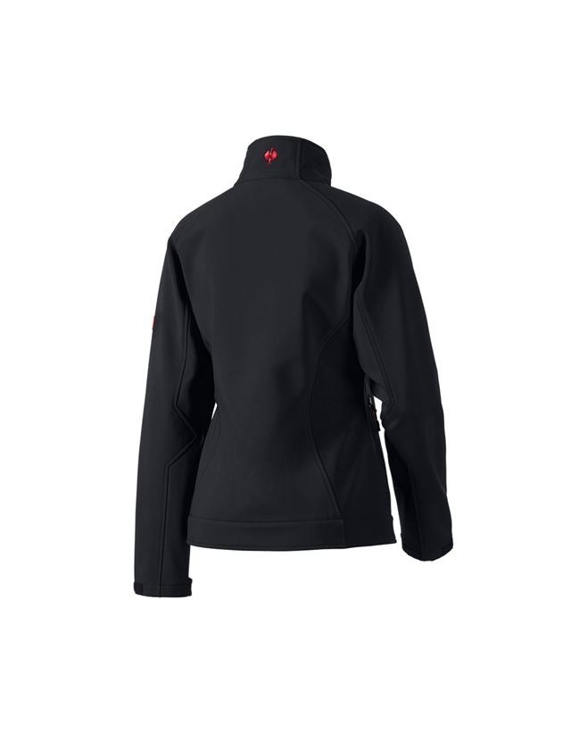 Jacken: Damen Softshelljacke dryplexx® softlight + schwarz 3