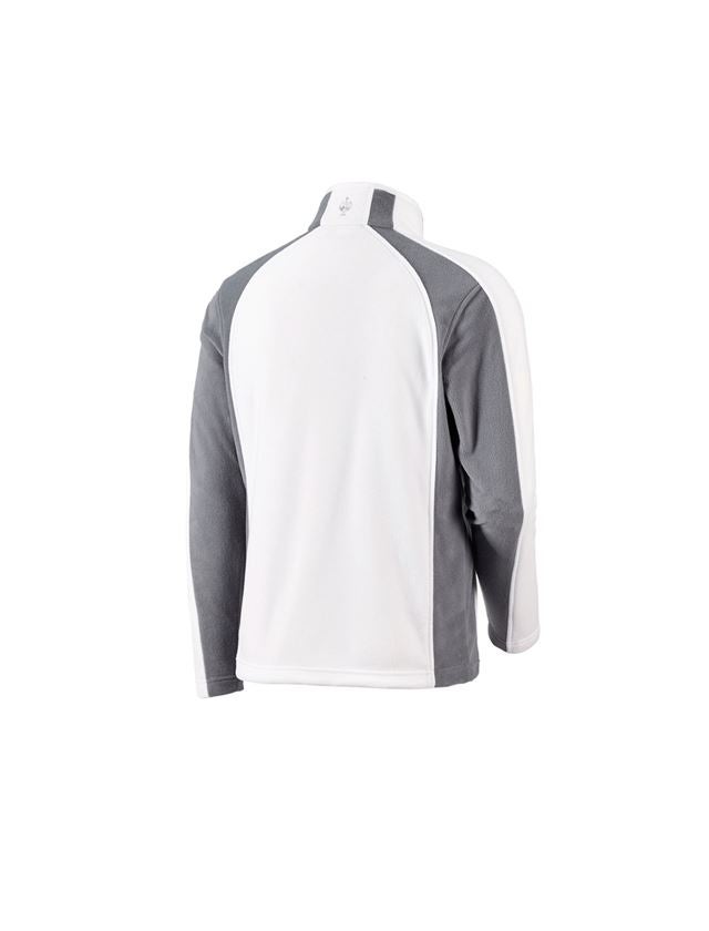 Vestes de travail: Veste en laine polaire dryplexx® micro + blanc/gris 1