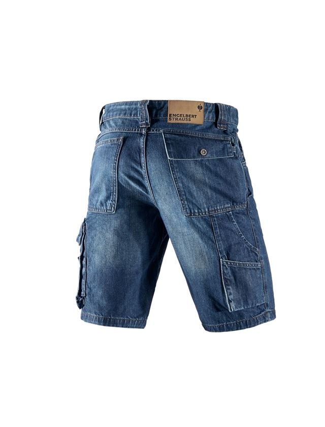 Hosen: e.s. Worker-Jeans-Short + darkwashed 1