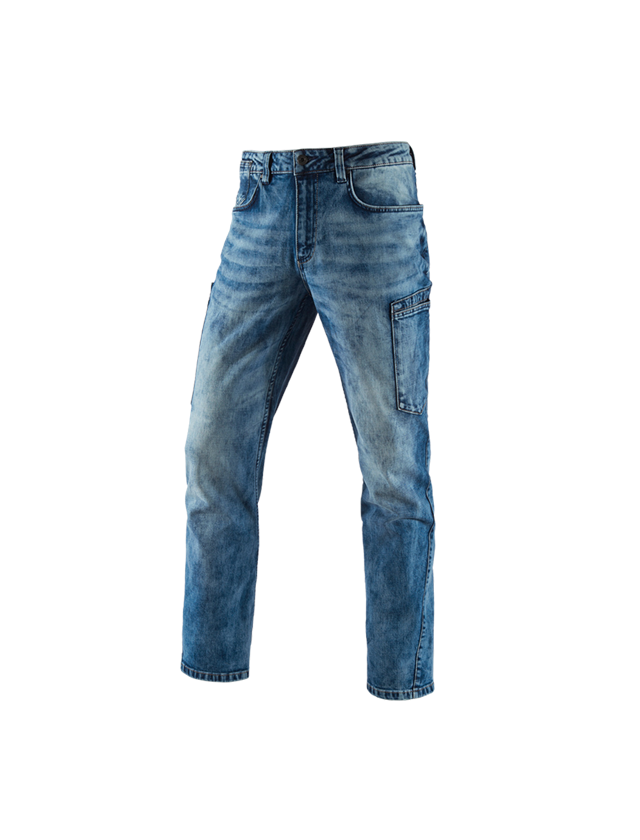 Pantalons de travail: e.s. Jeans à 7 poches + lightwashed
