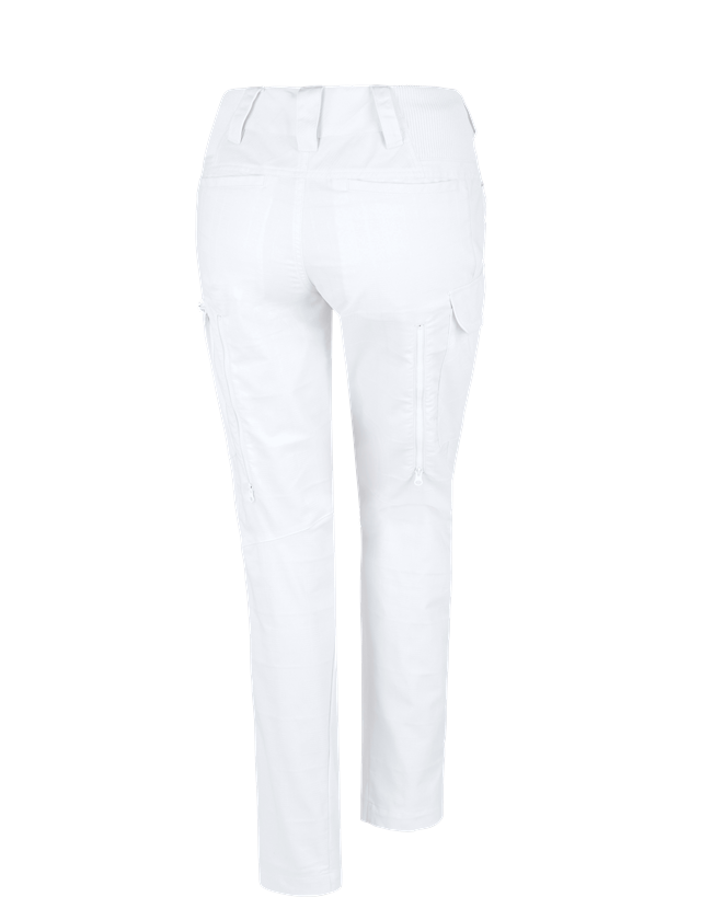 Thèmes: e.s. Pantalon de travail pocket, femmes + blanc 1