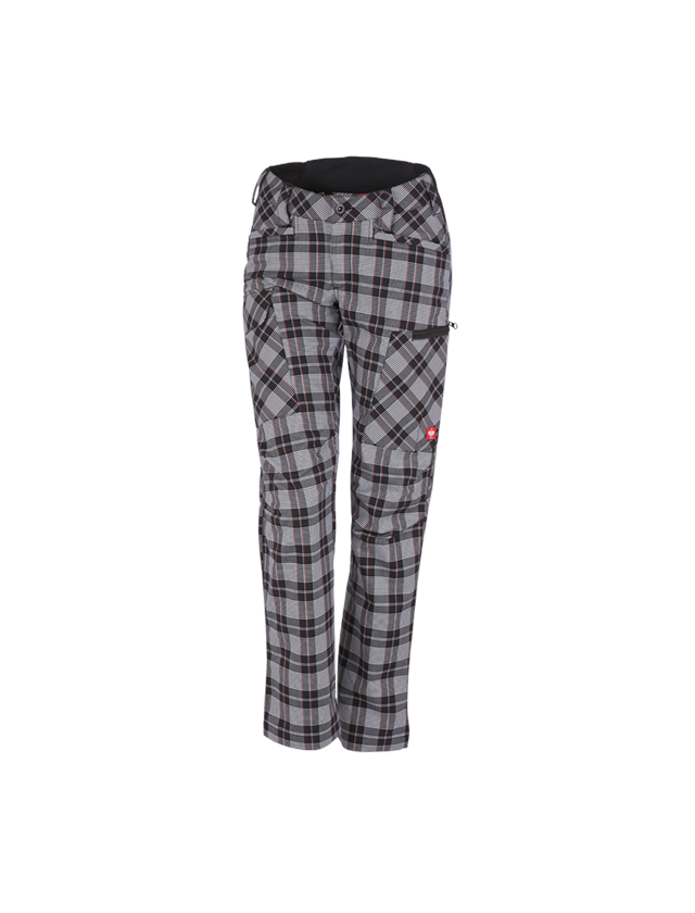 Thèmes: e.s. Pantalon de travail pocket, femmes + noir/blanc/rouge