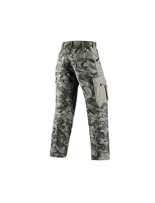 Horti-/ Sylvi-/ Agriculture: Pantalon zippé e.s. camouflage + camouflage gris pierre 3