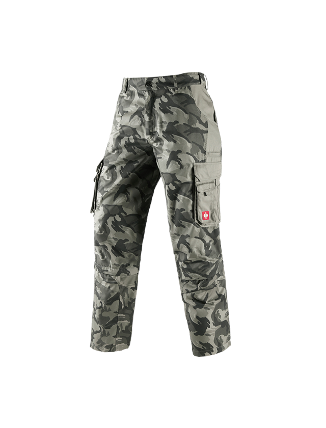 Horti-/ Sylvi-/ Agriculture: Pantalon zippé e.s. camouflage + camouflage gris pierre 2