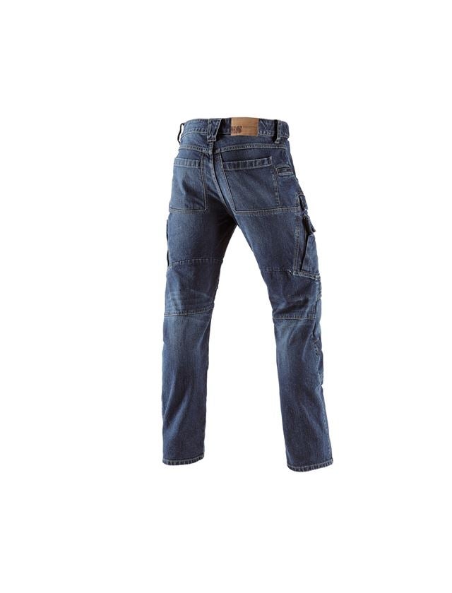 Menuisiers: e.s. Jeans de travail cargo POWERdenim + darkwashed 1