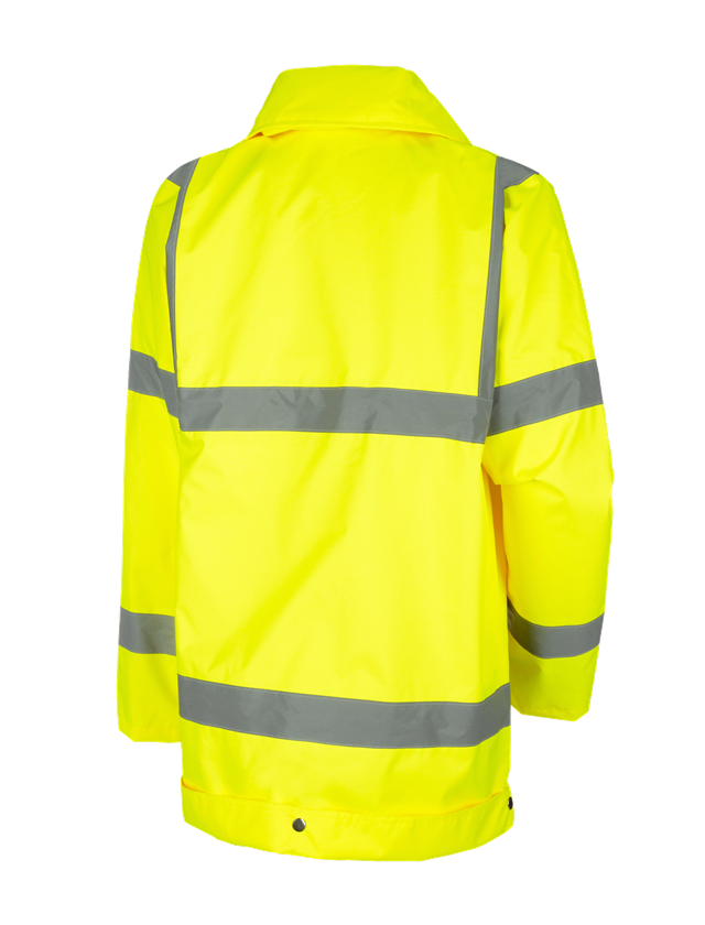 Vestes de travail: STONEKIT Veste de pluie de signalisation + jaune fluo 1