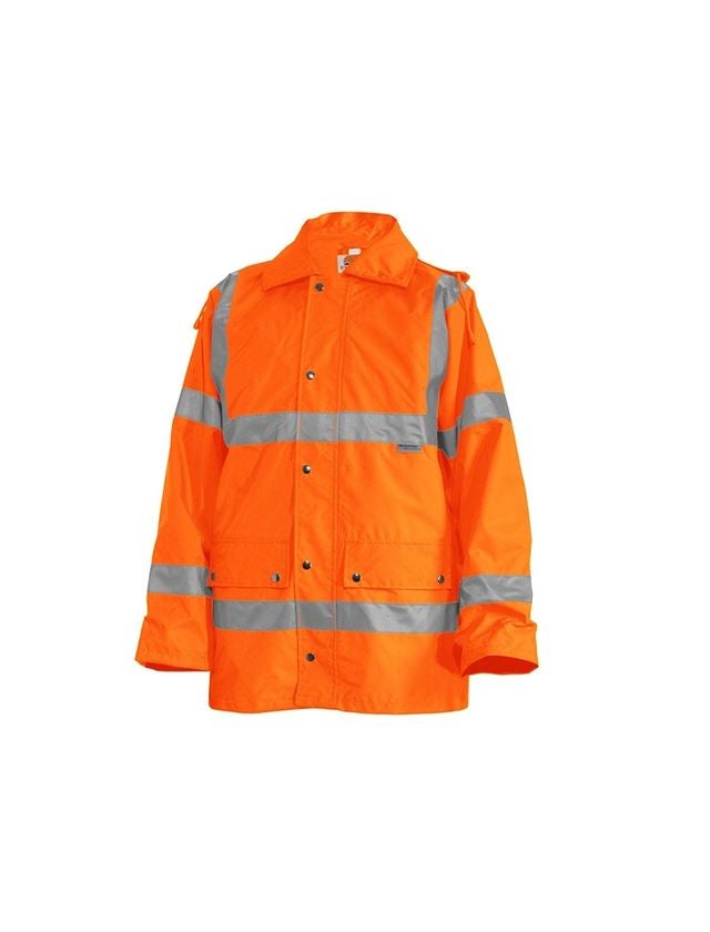 Vestes de travail: STONEKIT Veste de protection de signalisat.4-en-1 + orange fluo