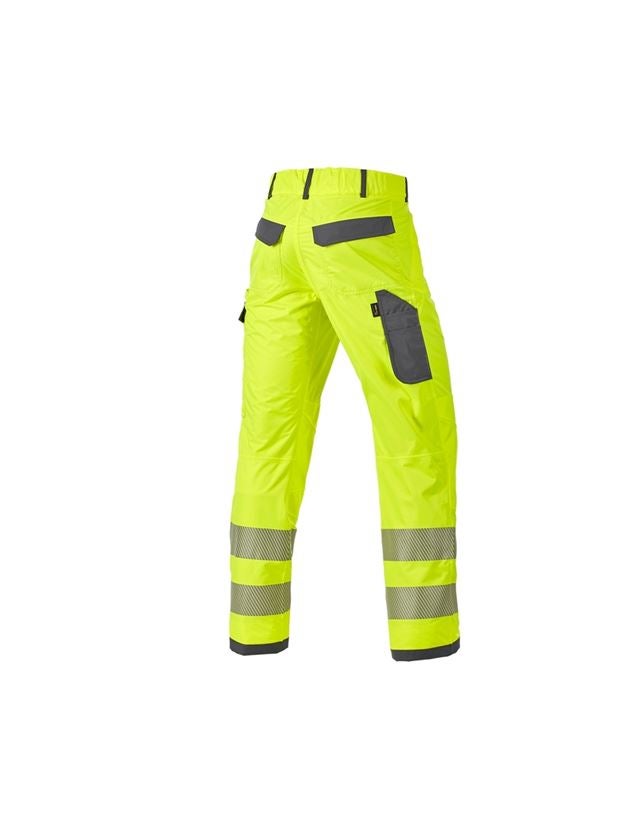 Pantalons de travail: Pantalon él. fonct.de signalisation e.s.prestige + jaune fluo/gris 2
