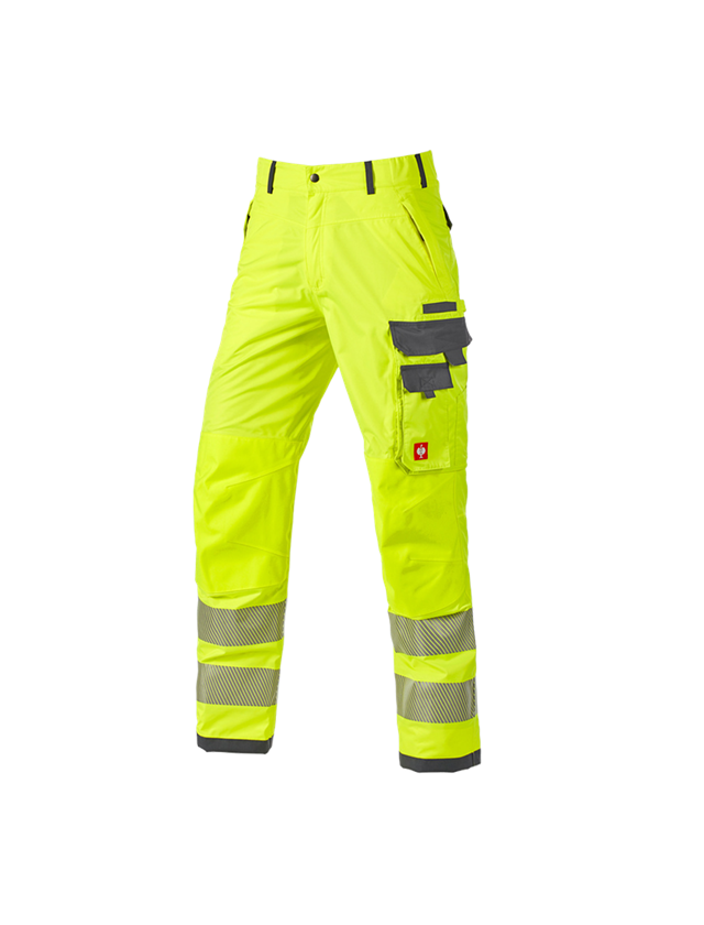 Pantalons de travail: Pantalon él. fonct.de signalisation e.s.prestige + jaune fluo/gris 1