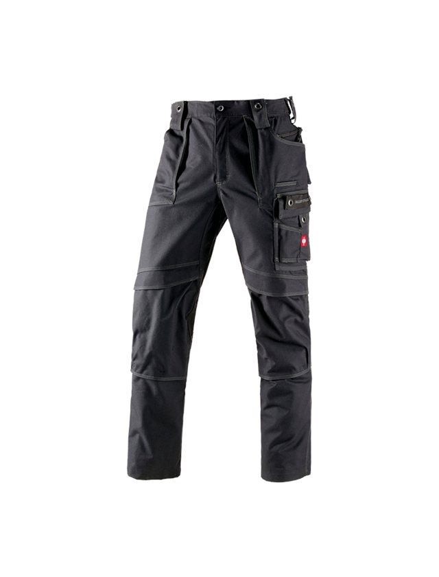 Installateurs / Plombier: Pantalon à taille élastique e.s.roughtough + noir 2