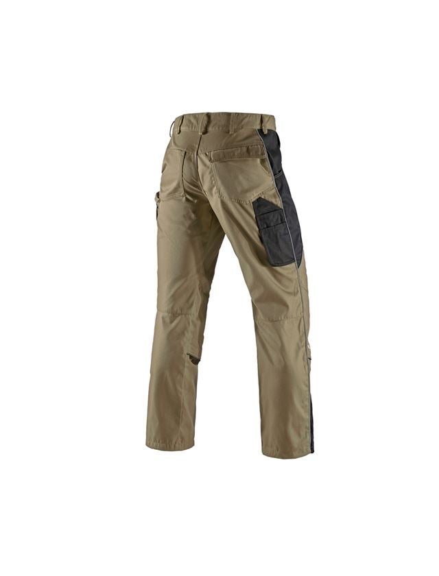 Pantalons de travail: Pantalon à taille élastique e.s.active + kaki/noir 3