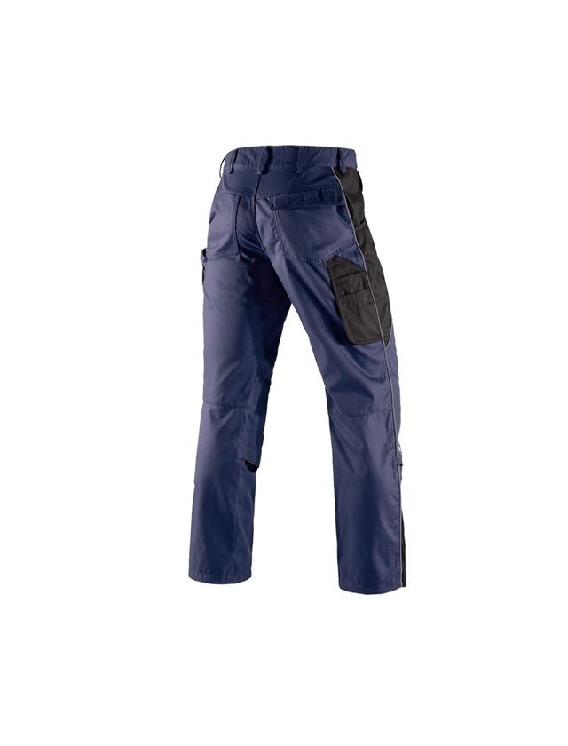 Menuisiers: Pantalon à taille élastique e.s.active + bleu foncé/noir 3
