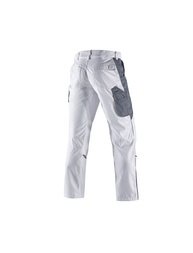 Horti-/ Sylvi-/ Agriculture: Pantalon à taille élastique e.s.active + blanc/gris 3