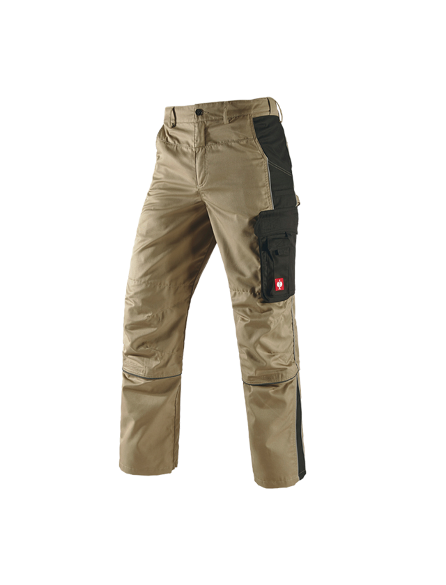 Menuisiers: Pantalon à taille élastique av. Zip-off e.s.active + kaki/noir 2