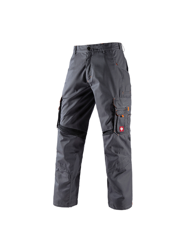Pantalons de travail: Pantalon à taille élastique e.s.akzent + anthracite/orange 2