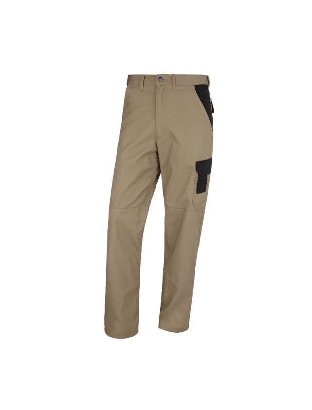 Horti-/ Sylvi-/ Agriculture: STONEKIT Pantalon à taille élastique Odense + kaki/noir