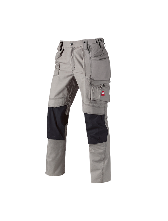 Pantalons de travail: Pantalon à taille élast. e.s.roughtough tool-pouch + cendre 2