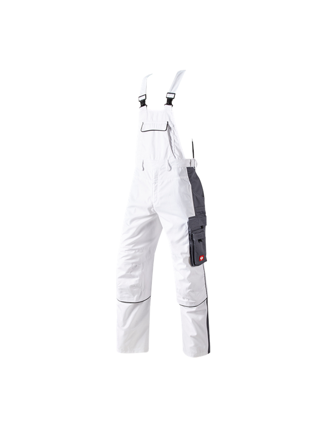 Pantalons de travail: Salopette e.s.active + blanc/gris 2
