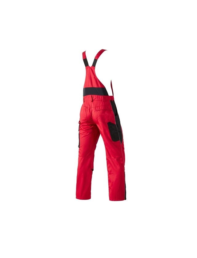 Pantalons de travail: Salopette e.s.active + rouge/noir 3
