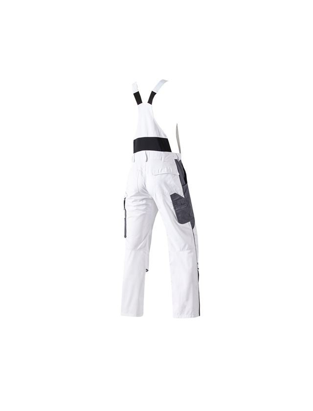 Pantalons de travail: Salopette e.s.active + blanc/gris 3