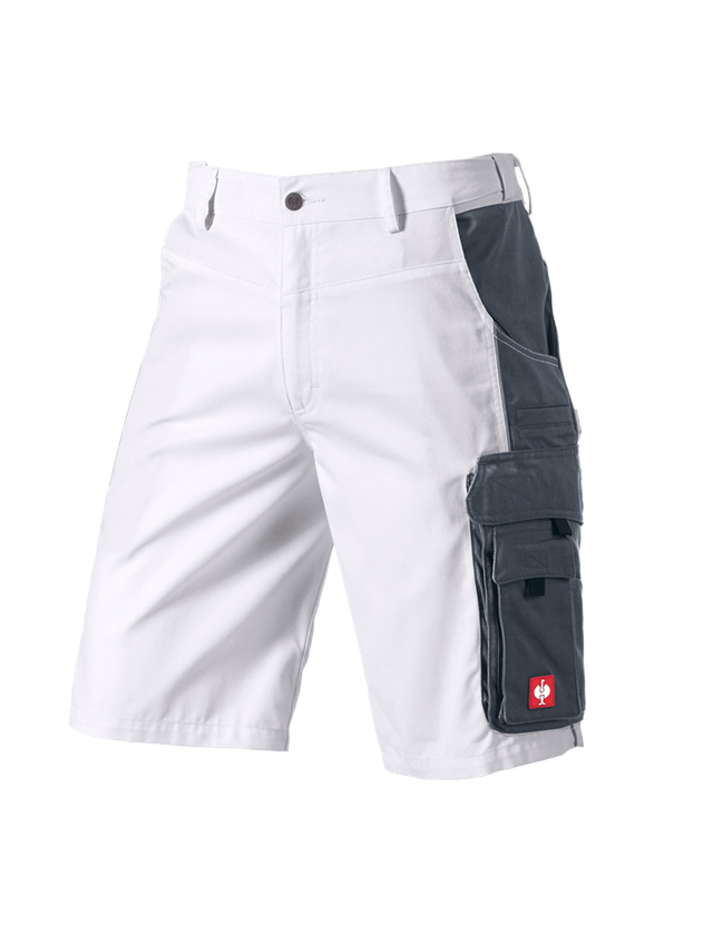 Pantalons de travail: Short e.s.active + blanc/gris 2
