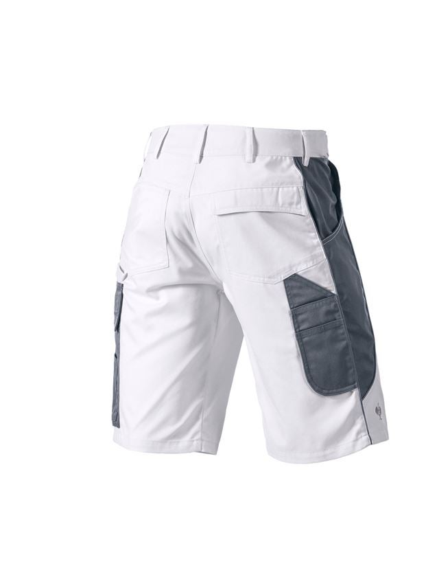 Pantalons de travail: Short e.s.active + blanc/gris 3