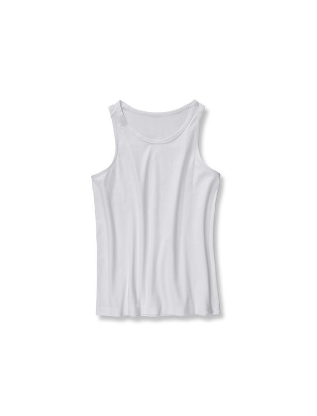 Unterwäsche | Thermokleidung: e.s. cotton stretch Tank-Shirt + weiß