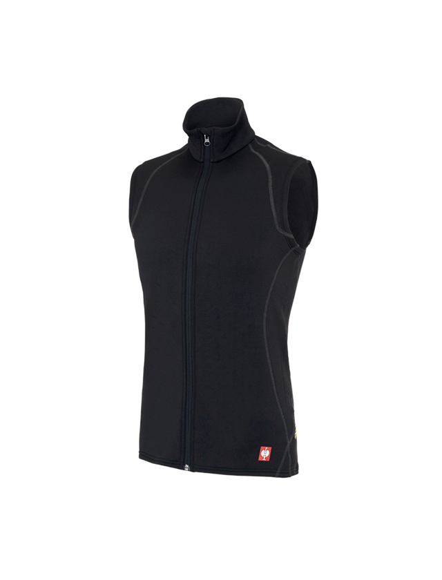 Froid: e.s. Gilet thermo stretch - x-warm + noir