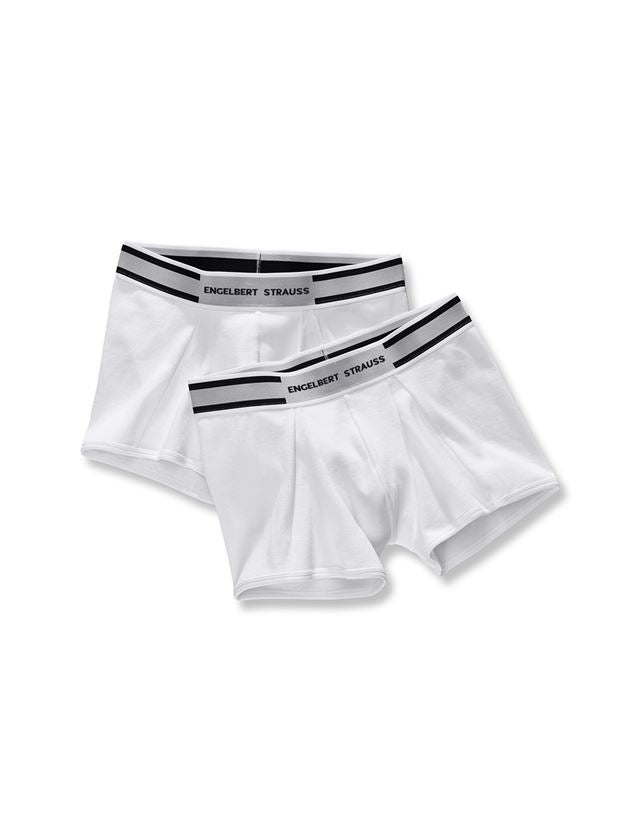 Unterwäsche | Thermokleidung: e.s. cotton rib Pants, 2er Pack + weiß+weiß