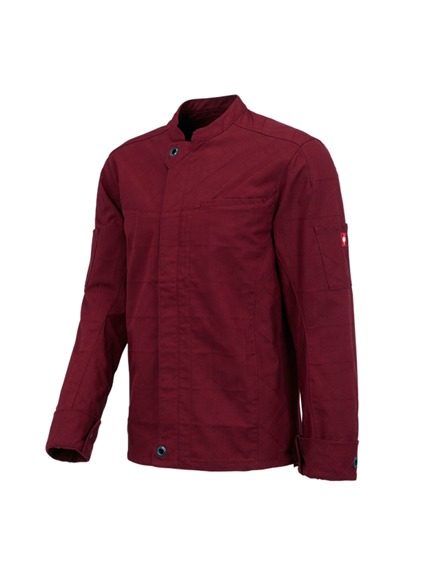 Shirts & Co.: Berufsjacke langarm e.s.fusion, Herren + rubin