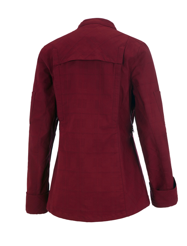 Shirts & Co.: Berufsjacke langarm e.s.fusion, Damen + rubin 1