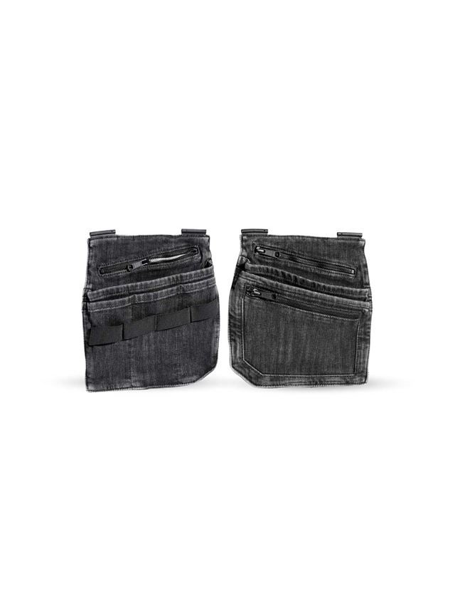Accessoires: Poches à outils en jeans e.s.concrete + blackwashed