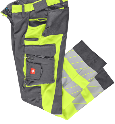 Pantalon à taille élastique haute visibilité e.s.motion 24/7 anthracite/jaune fluo 
