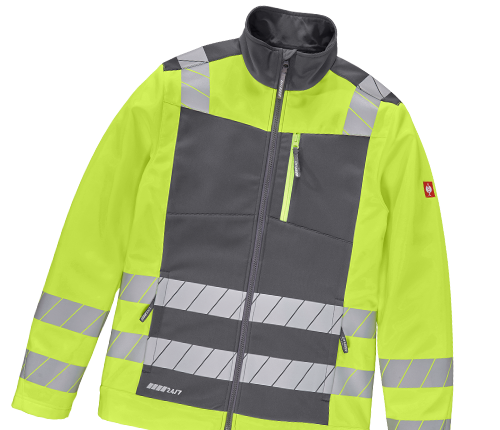 Veste Softshell haute visibilité e.s.motion 24/7 anthracite/jaune fluo
